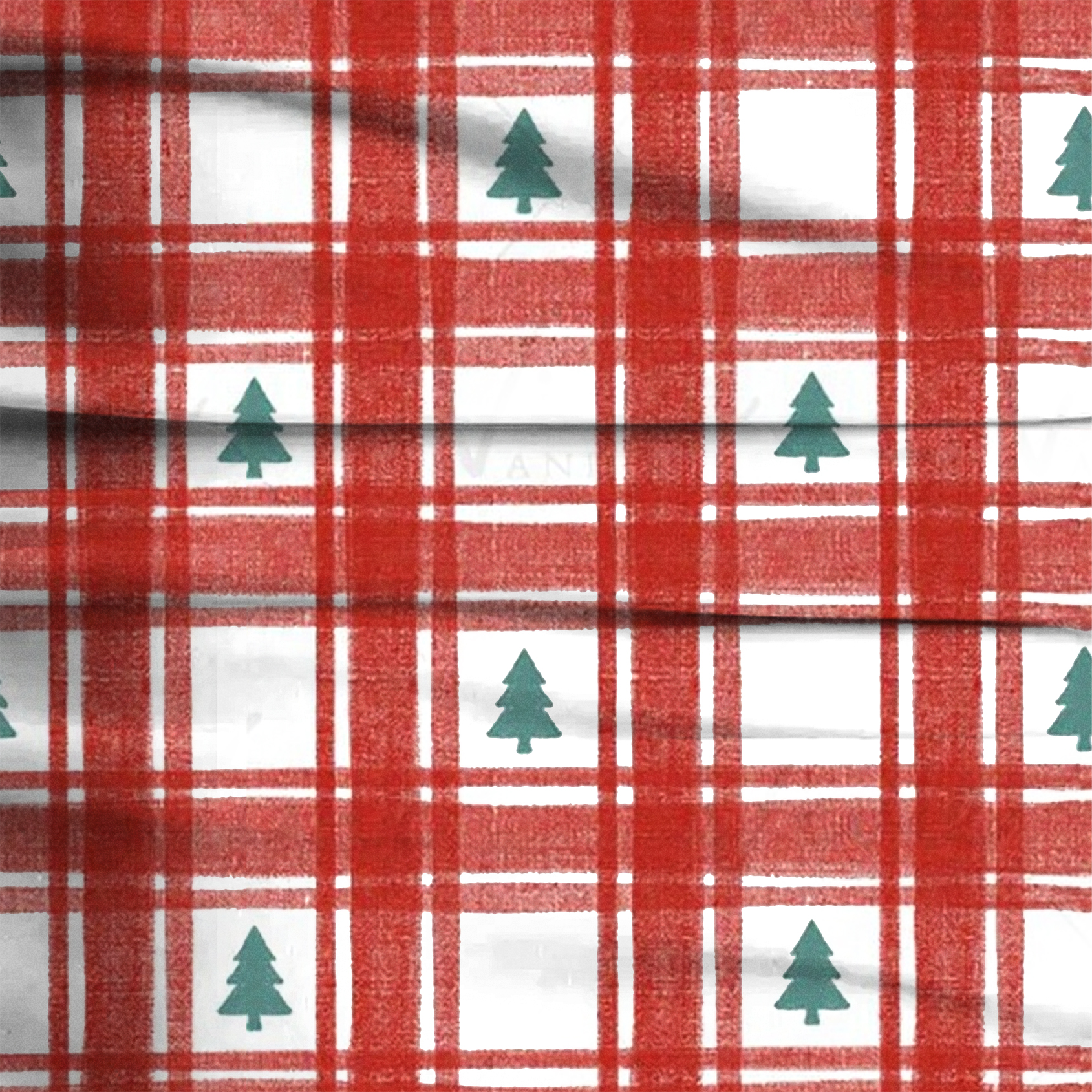 Christmas Tree Red Plaid Pajama Pants