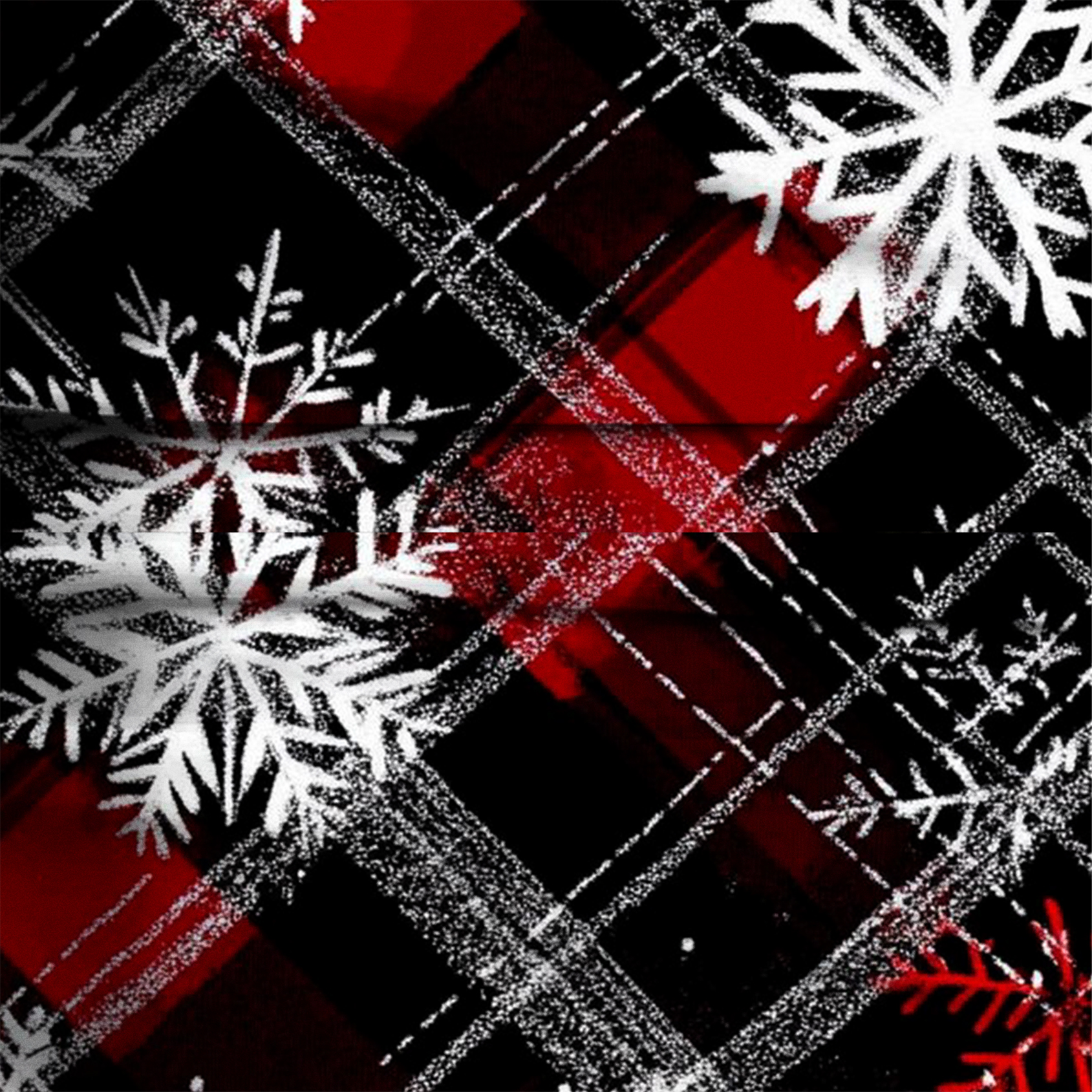 Crimson Snowflake Plaid Pajama Pants