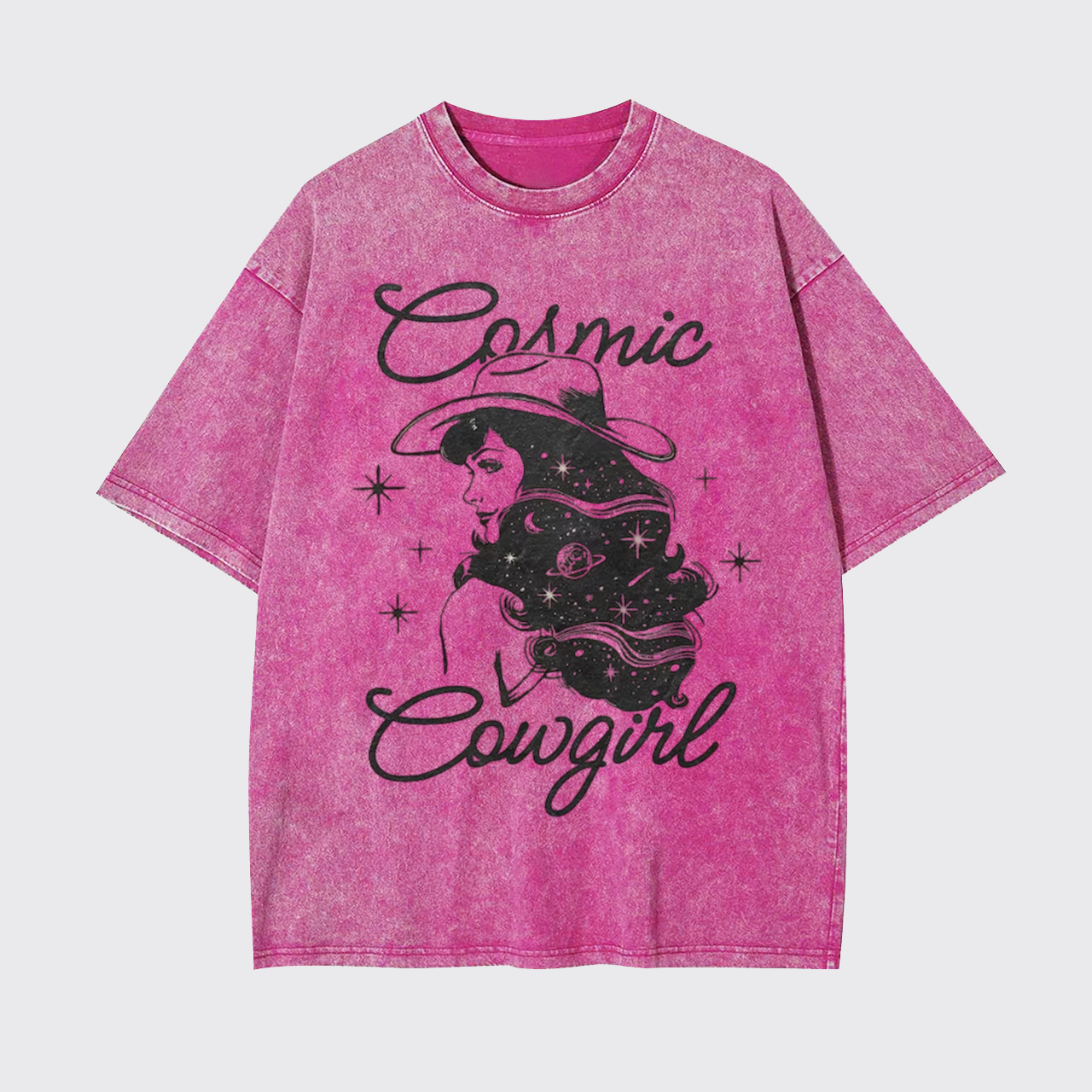 Vintage Cosmic Cowgirl Western Garment-dye Tees