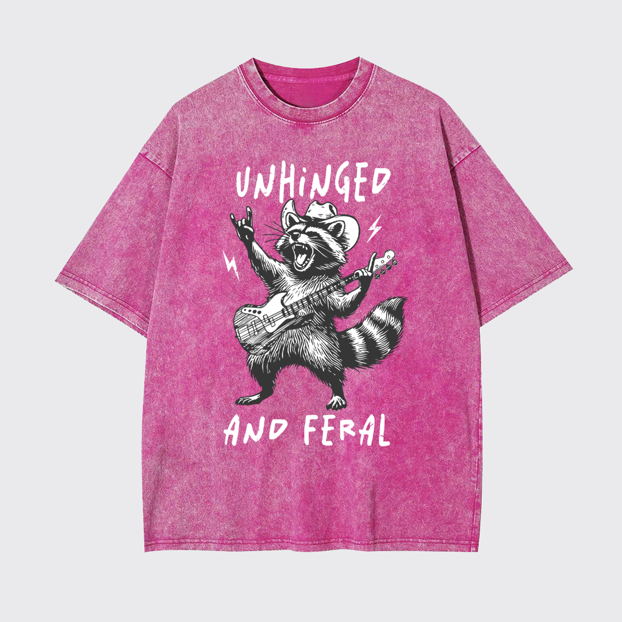 Unhinged And Feral Garment-dye Tees
