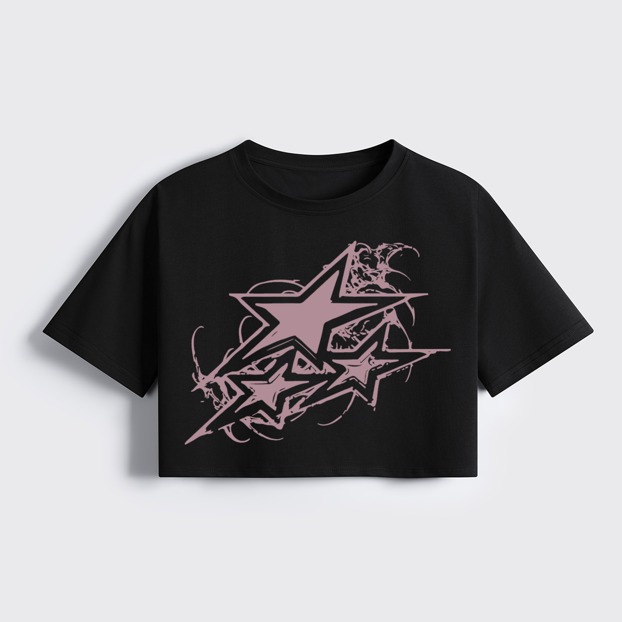 Retro Star Cowgirl Cropped Boxy Tee