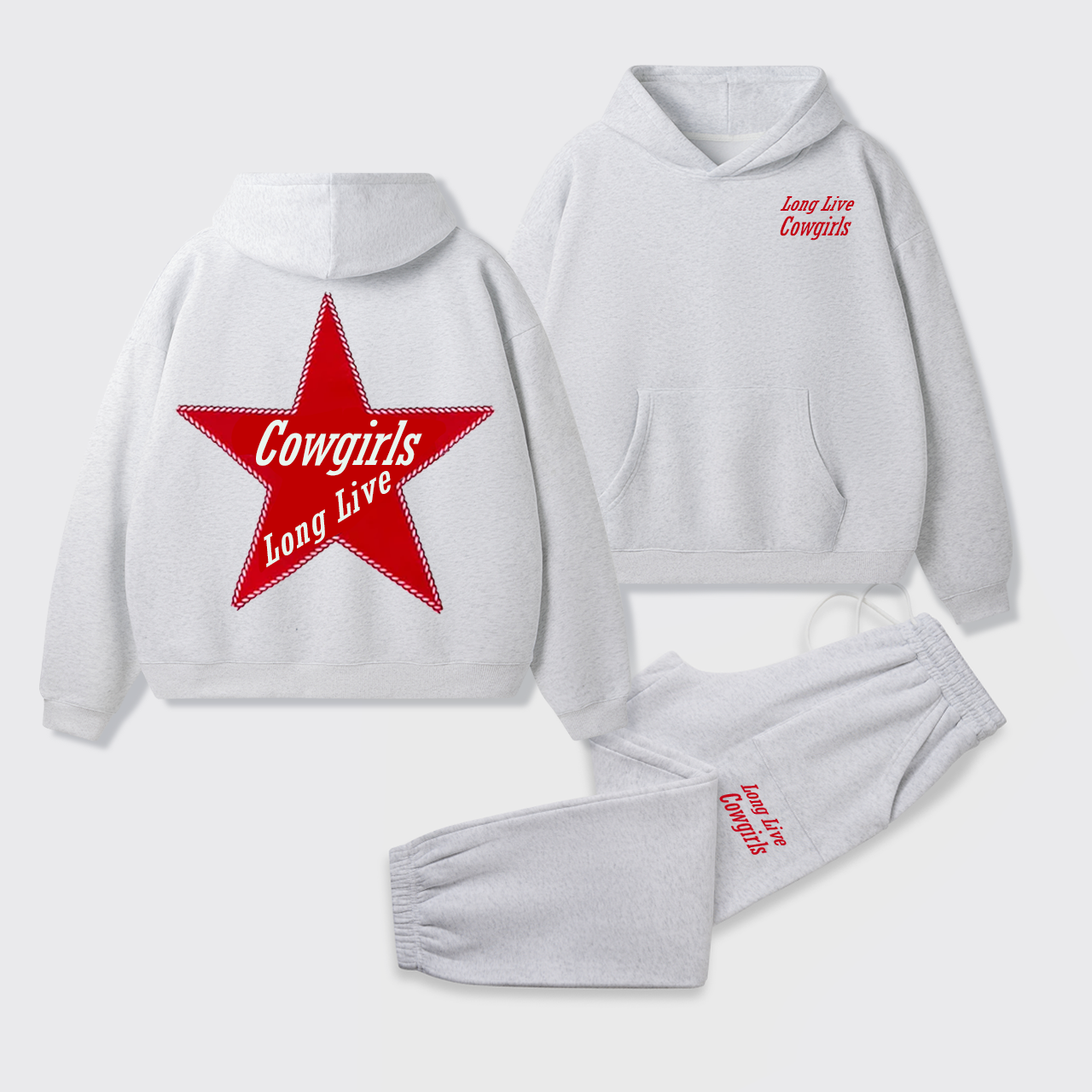 Cowgirls Long Live Hoodie Set