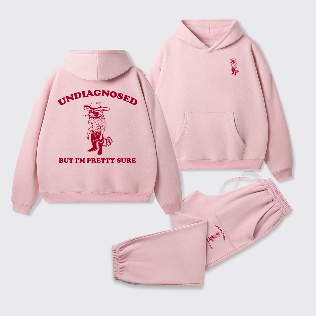 Undiagnosed But I'm Pretty Sure Vintage Hoodie Set