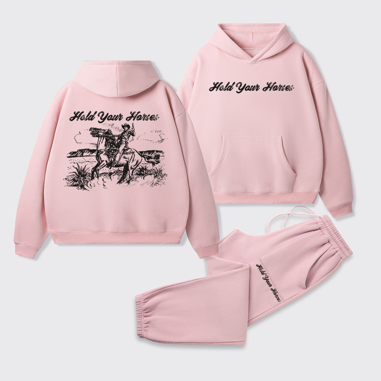 Hold Your Horses Hoodie Set