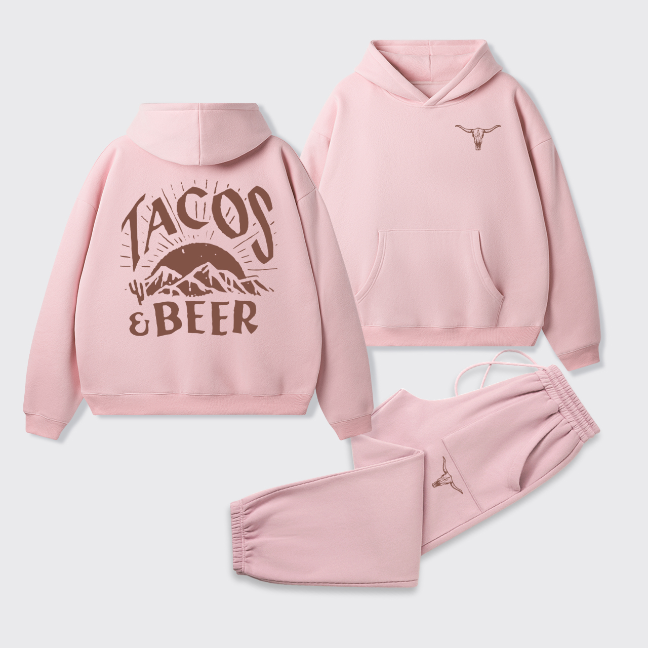 Tacos and Beer Hoodie Set