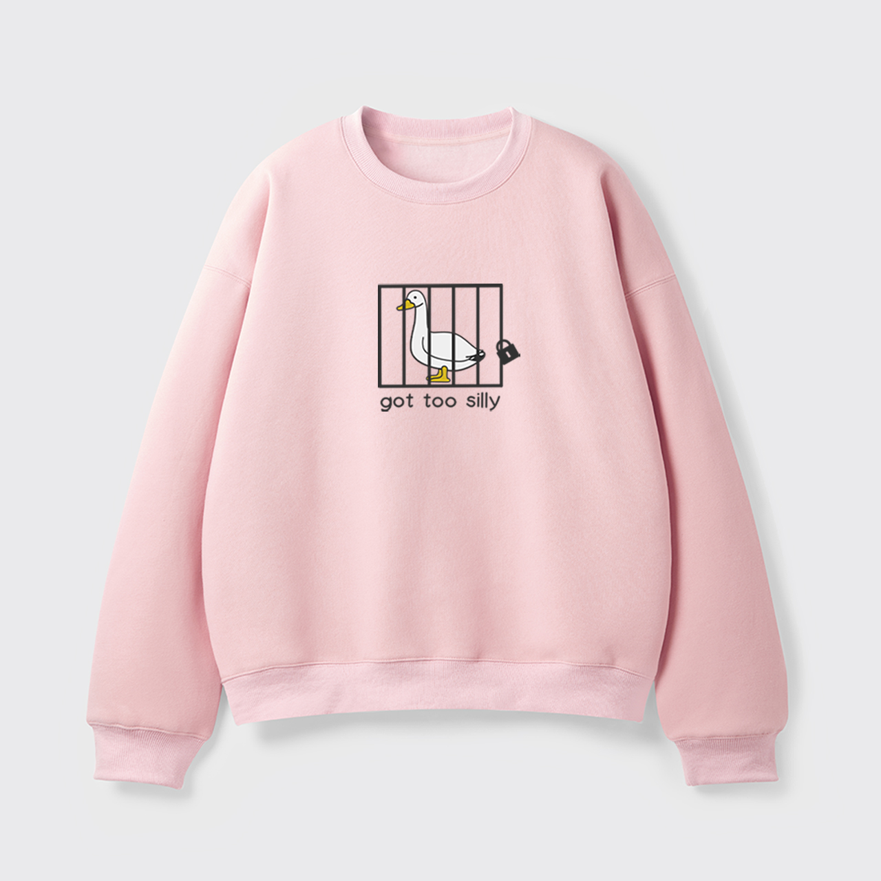 Got Too Silly Embroidered Fleece Sweatshirt