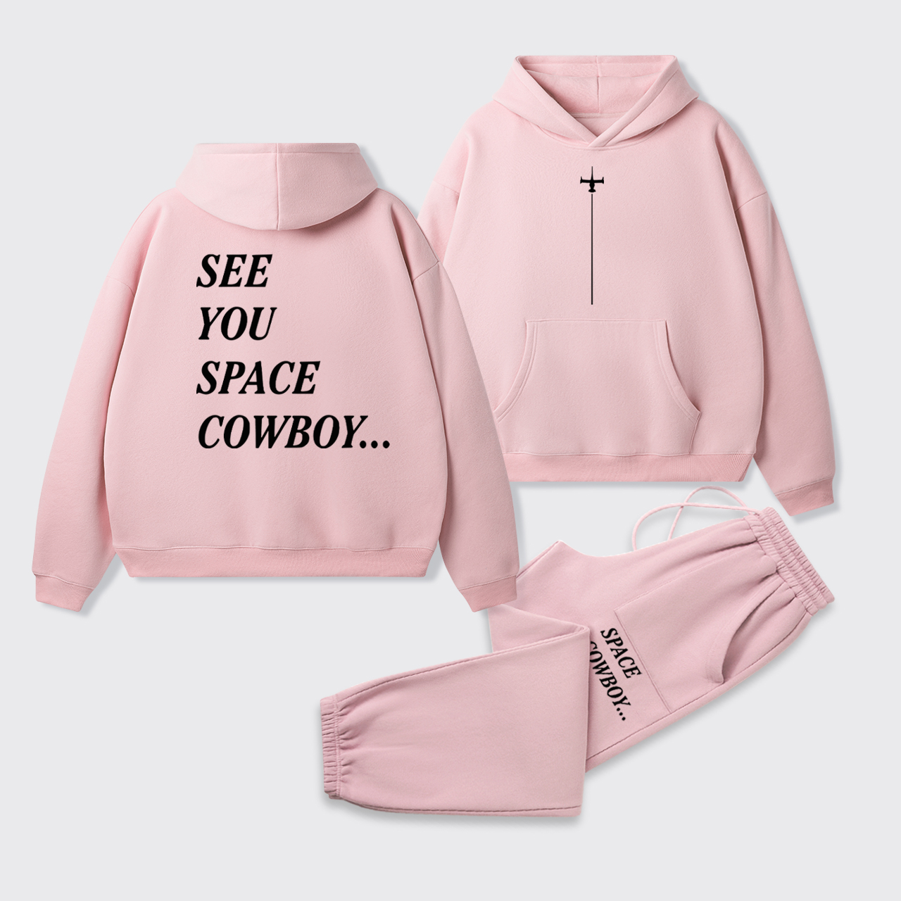 See You Space Cowboy Fleece Hoodie Set