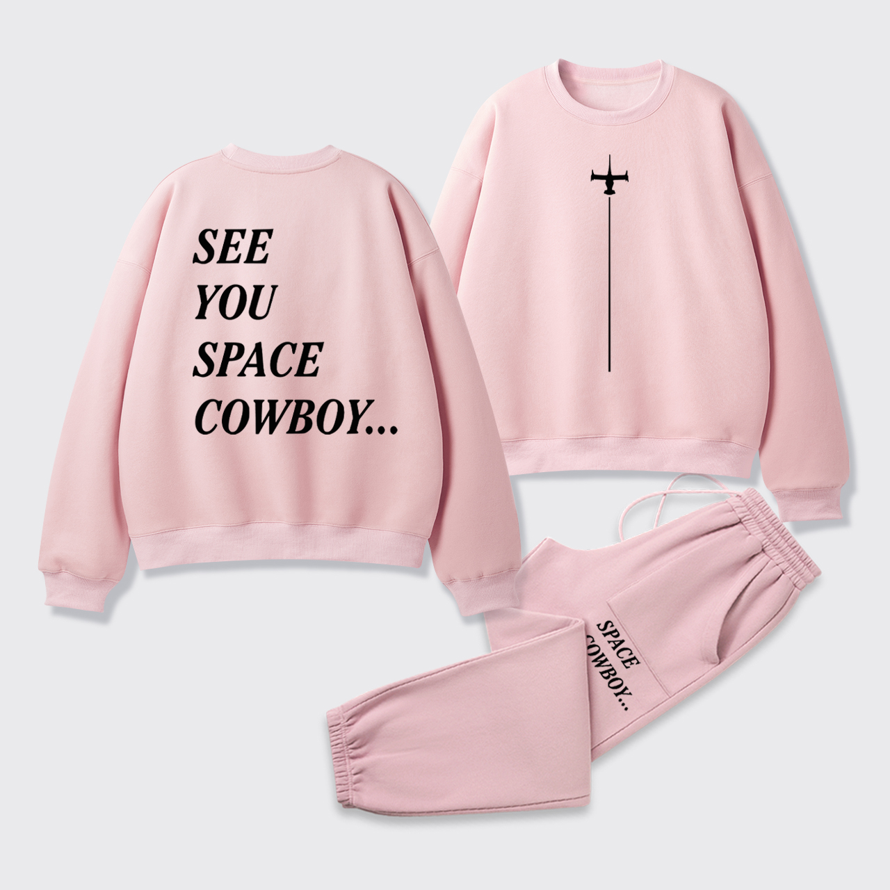 See You Space Cowboy Fleece Sweatshirt Set