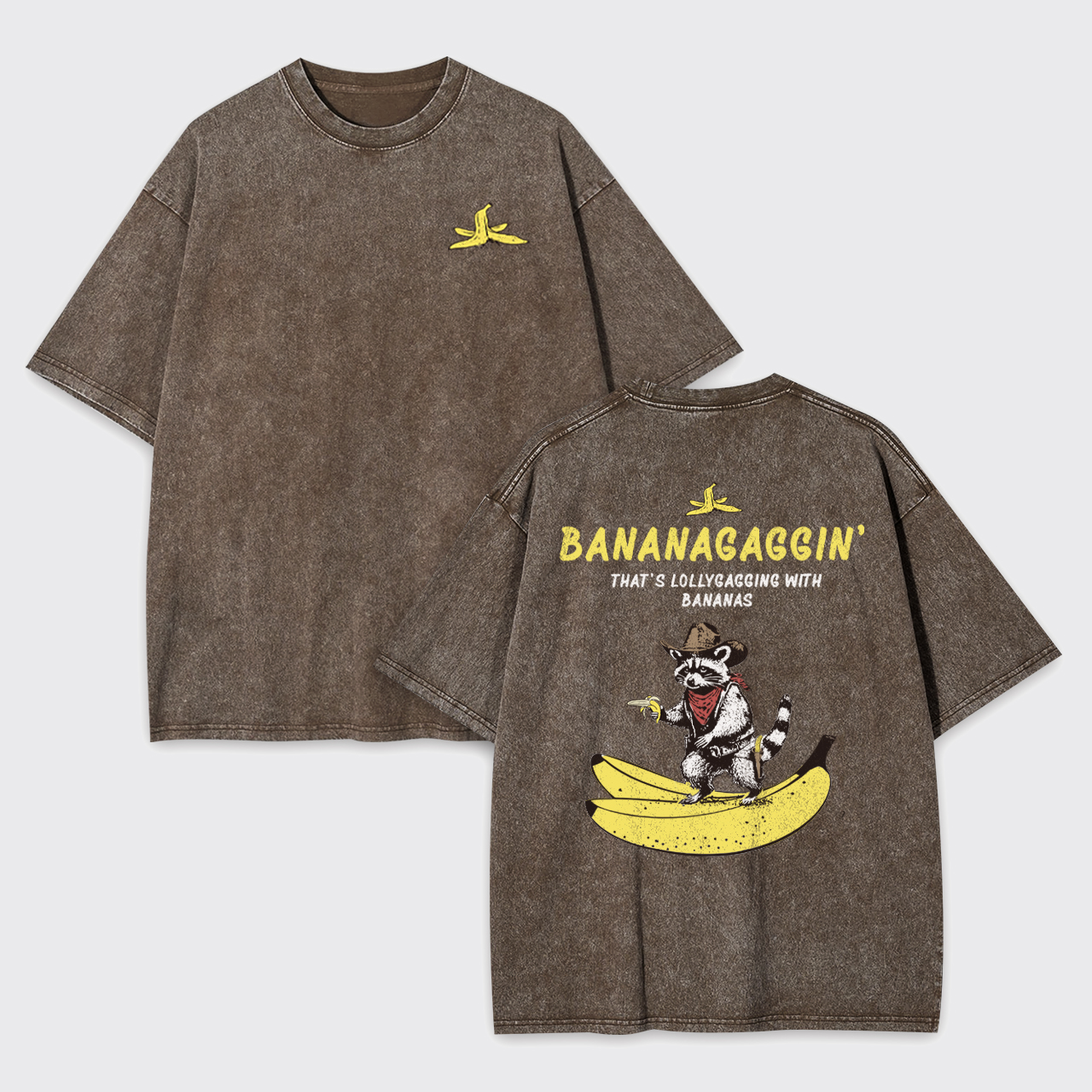 Funny Bananagaggin Banana Garment-dye Tees