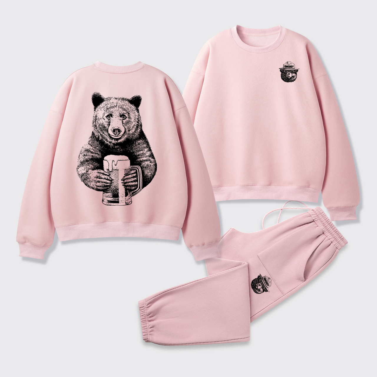 Smokey The Bear Fleece Sweatshirt Set