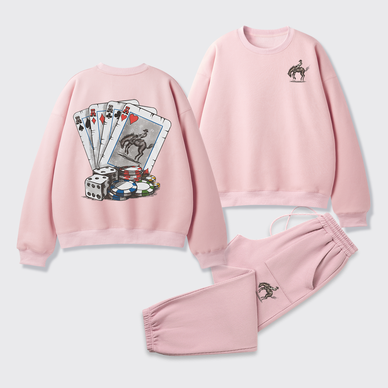Cowboybay Knight On Horseback Fleece Sweatshirt Set