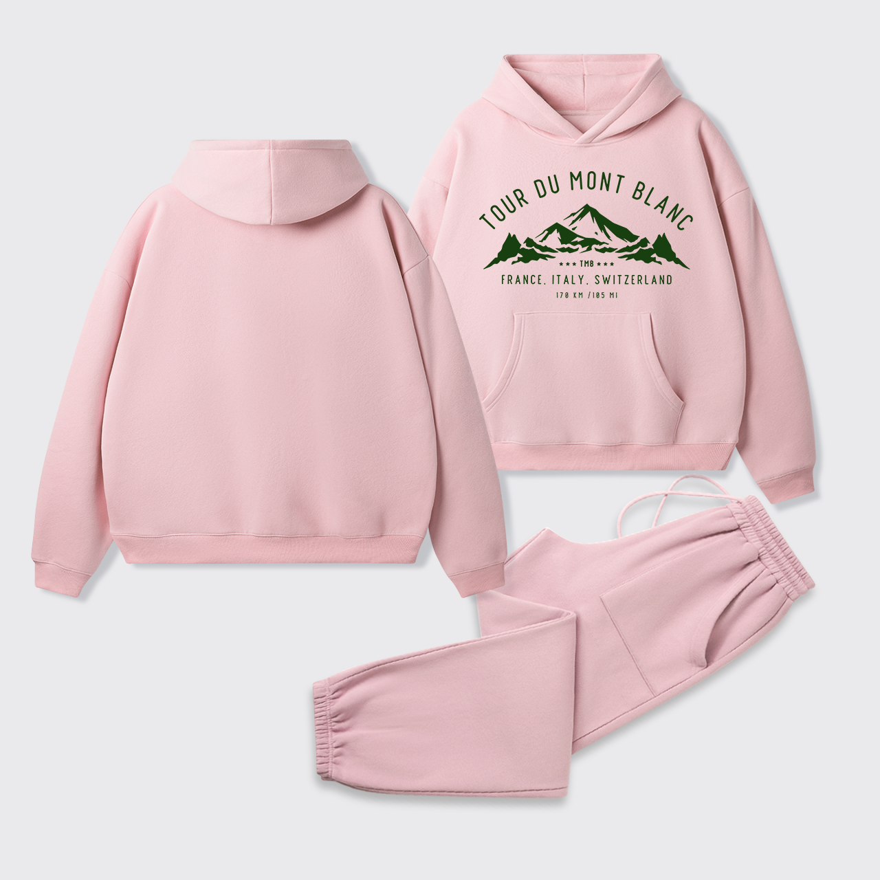 Tour Du Mont Blanc Fleece Hoodie Set