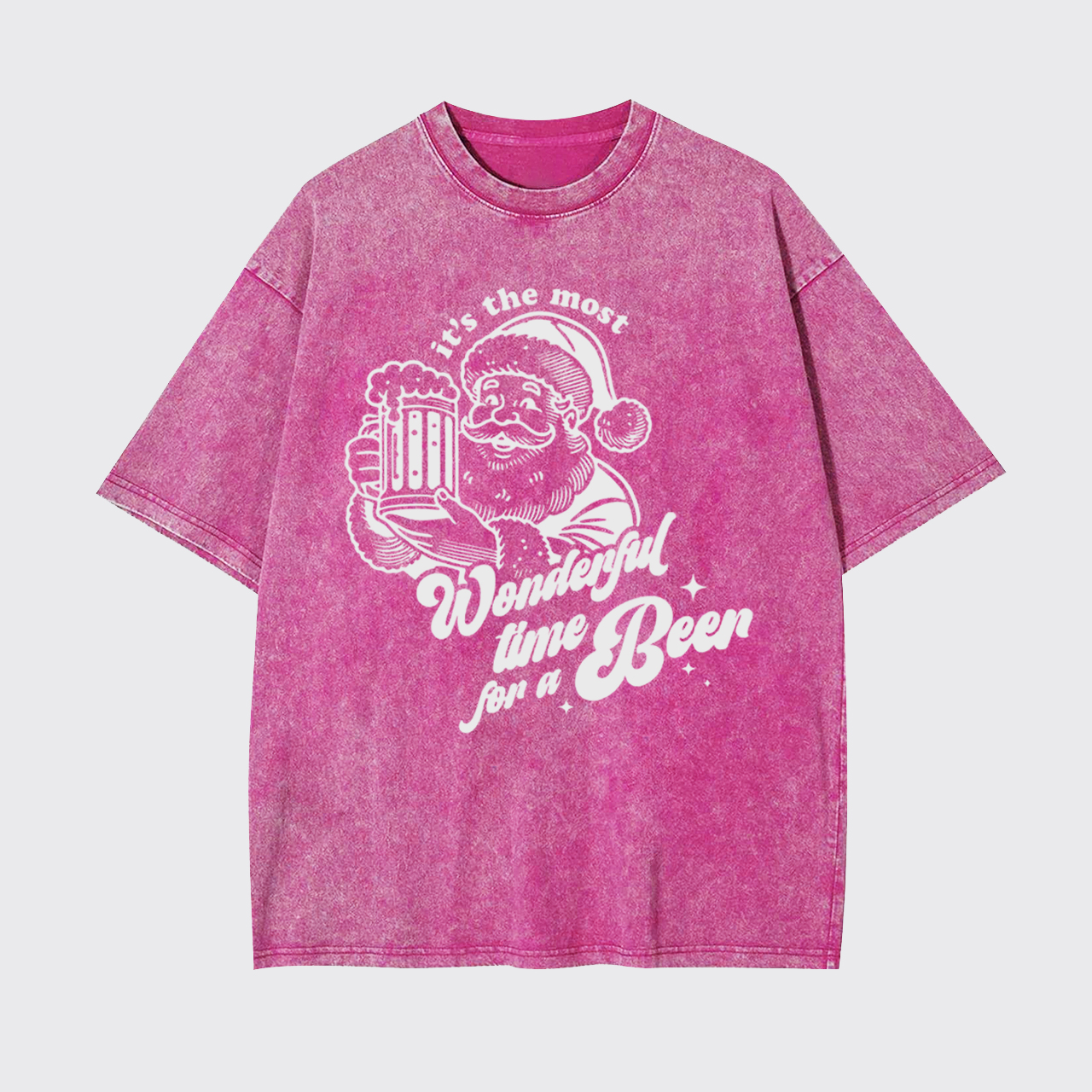 Retro Santa Claus Garment-dye Tees