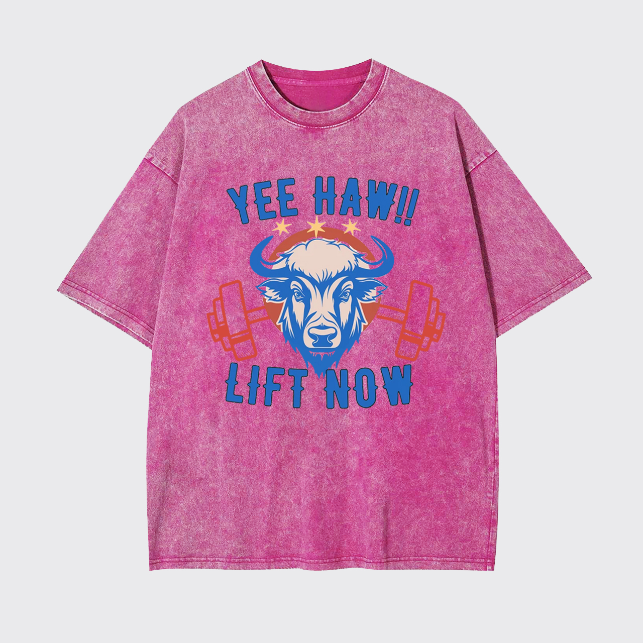 Yee Haw Lift Now Cowboy Gym Garment-dye Tees