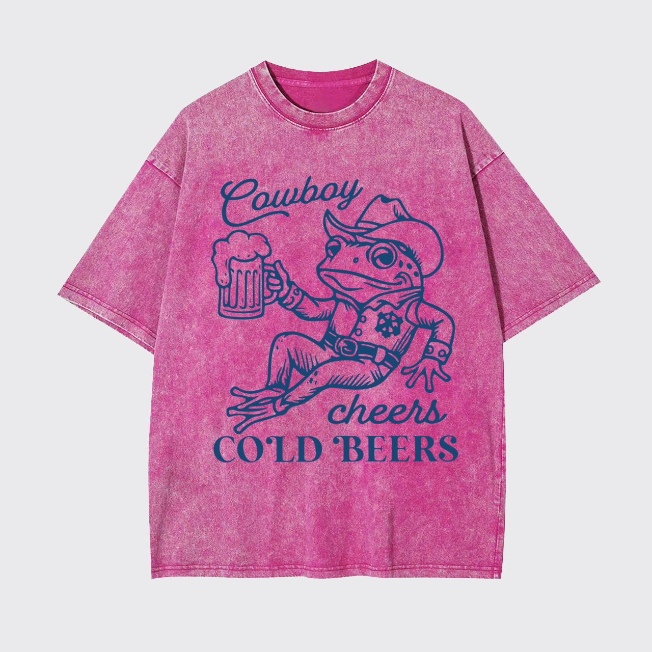 Cowboy Cheers Cold Beers Garment-dye Tees
