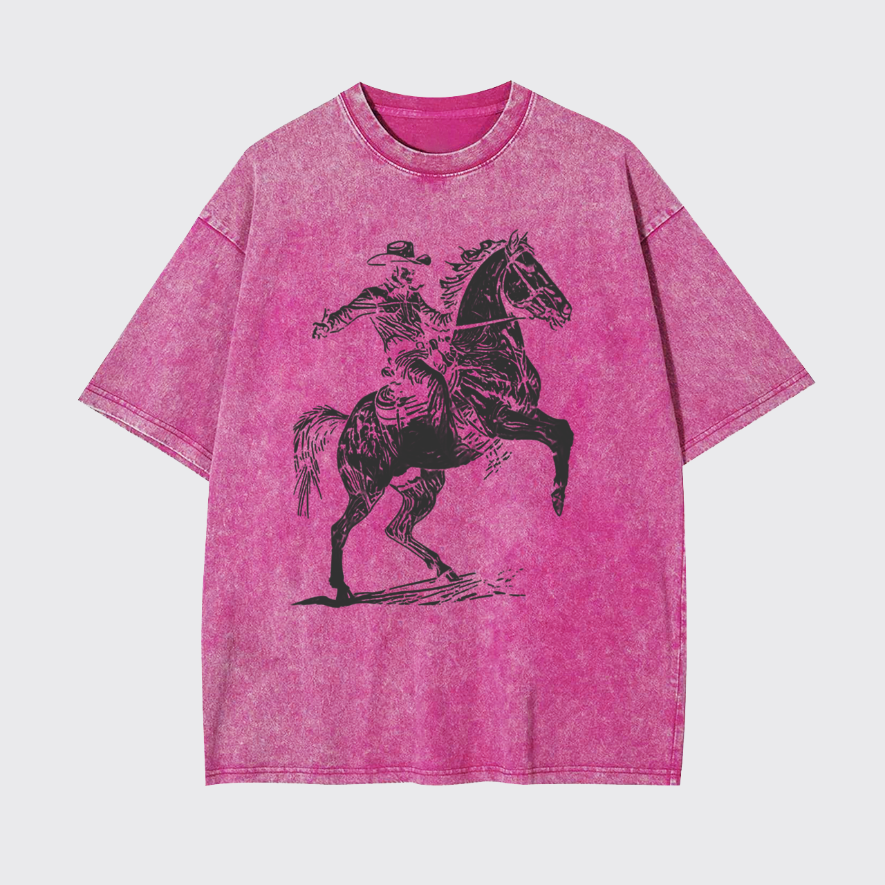 Retro Western Cowboy Rodeo Garment-dye Tees