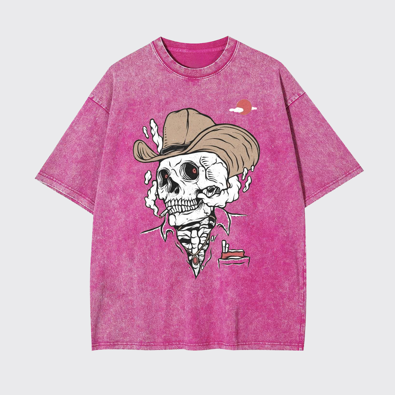 Outlaw Cowboy Skeleton Garment-dye Tees