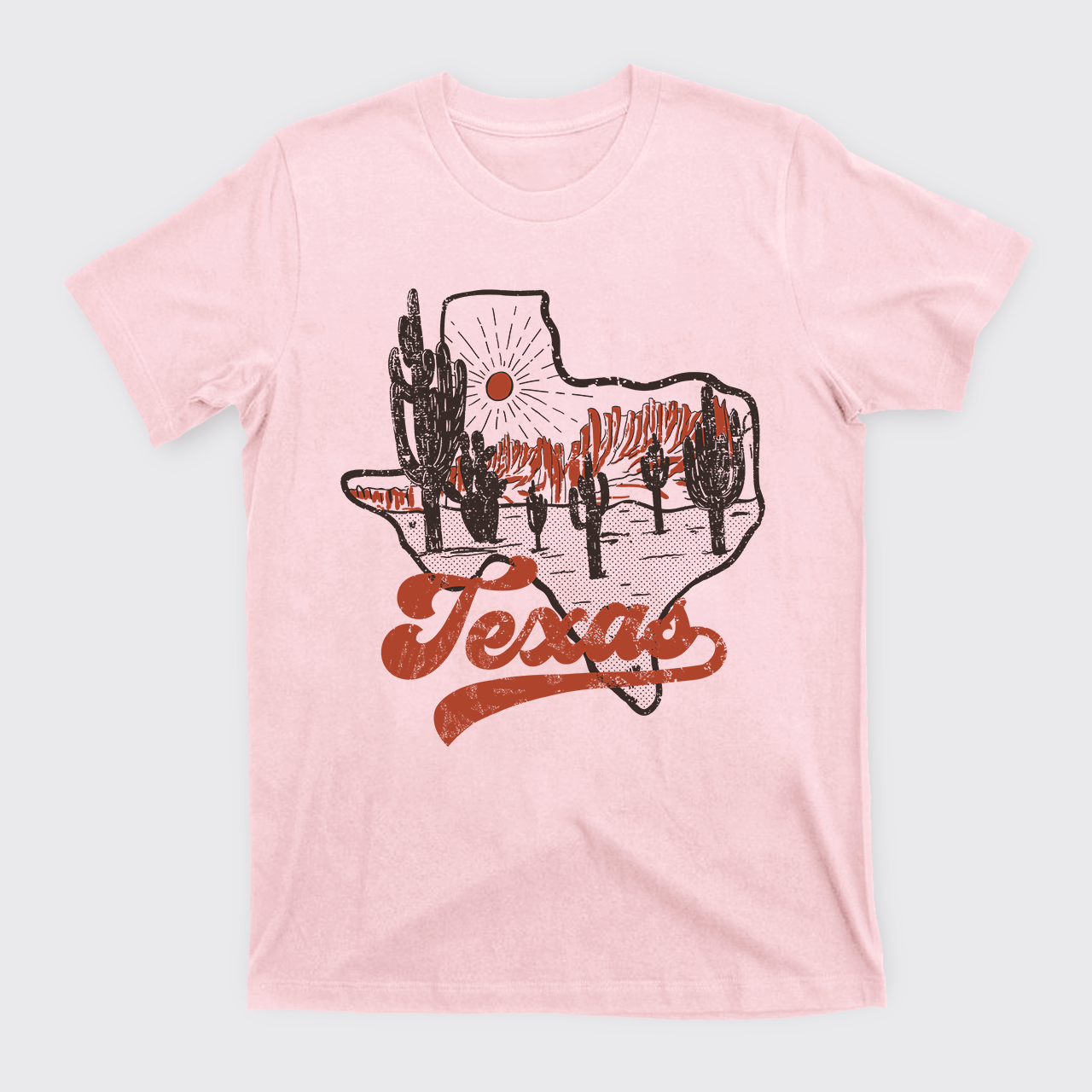 Texas Sunset Vintage T-Shirts