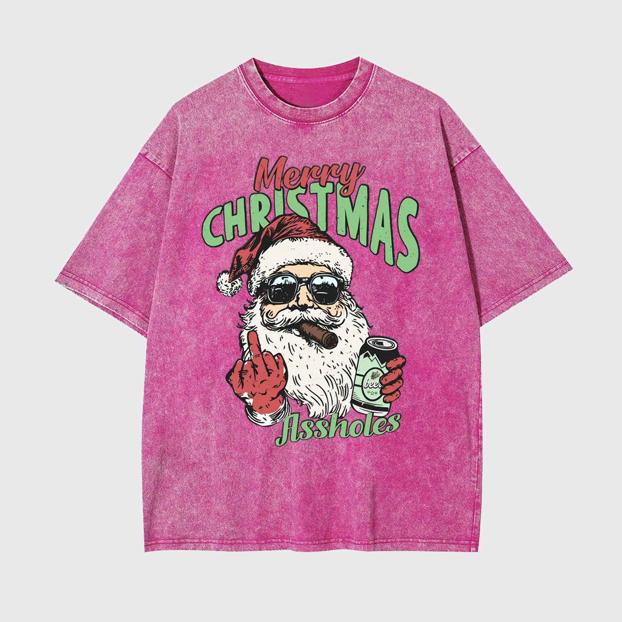 Merry Christmas Assholes Garment-dye Tees