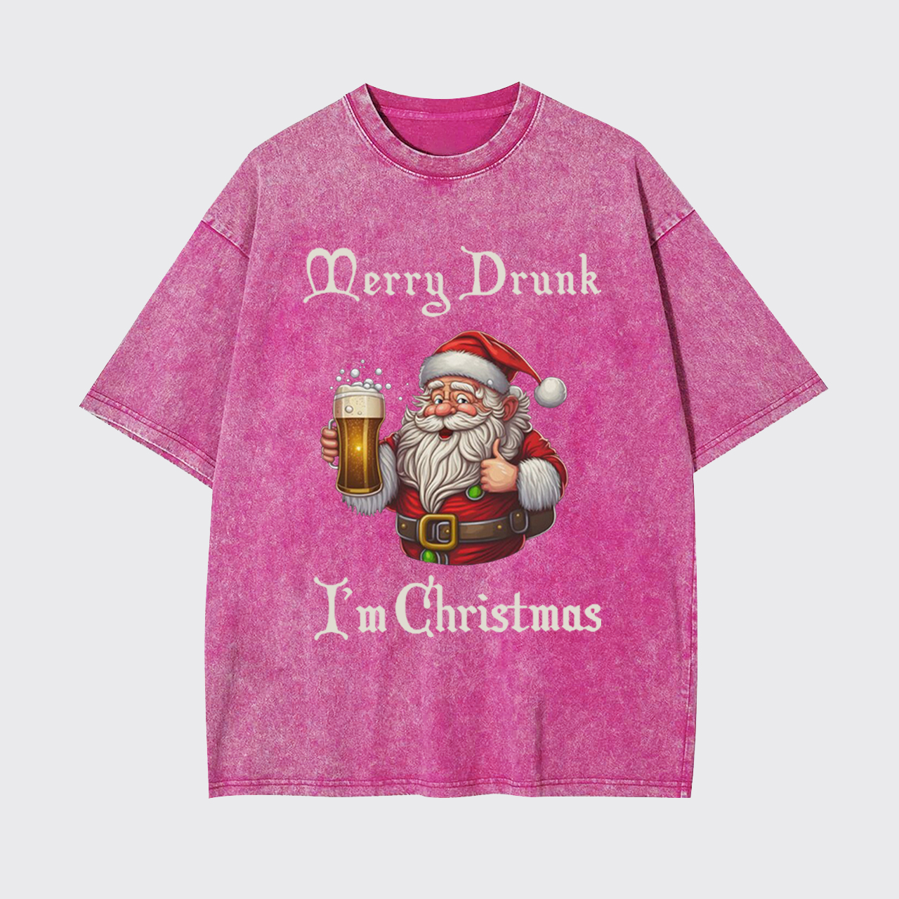 Merry Drunk I'm Christmas Garment-dye Tees
