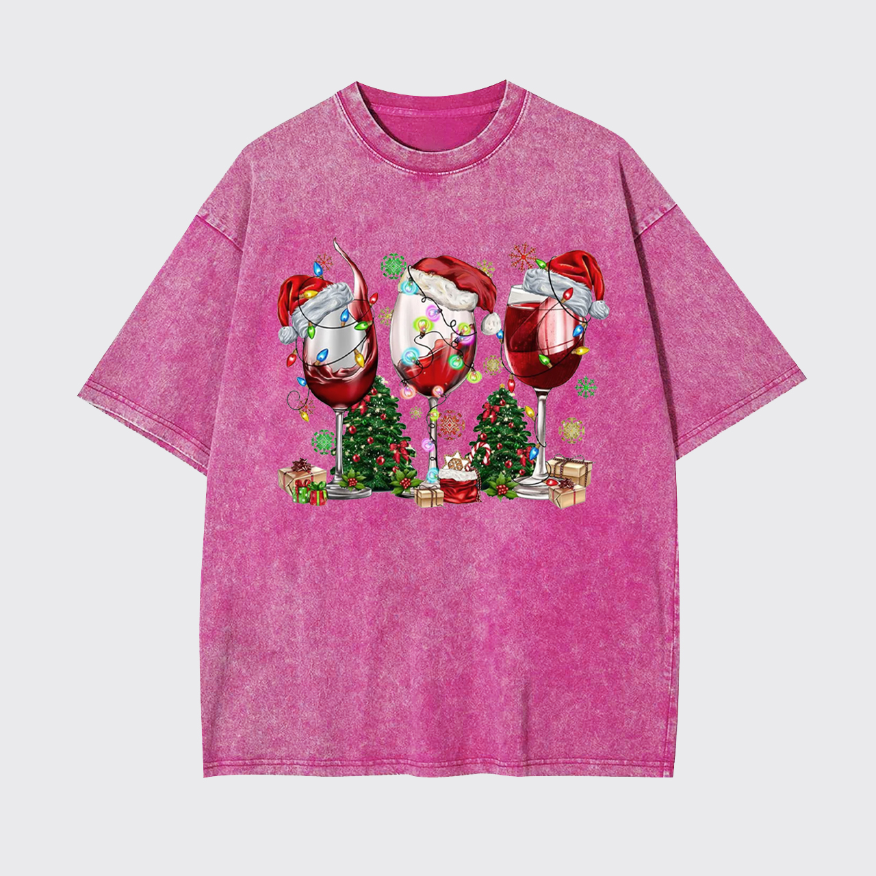 Christmas Wine Garment-dye Tees