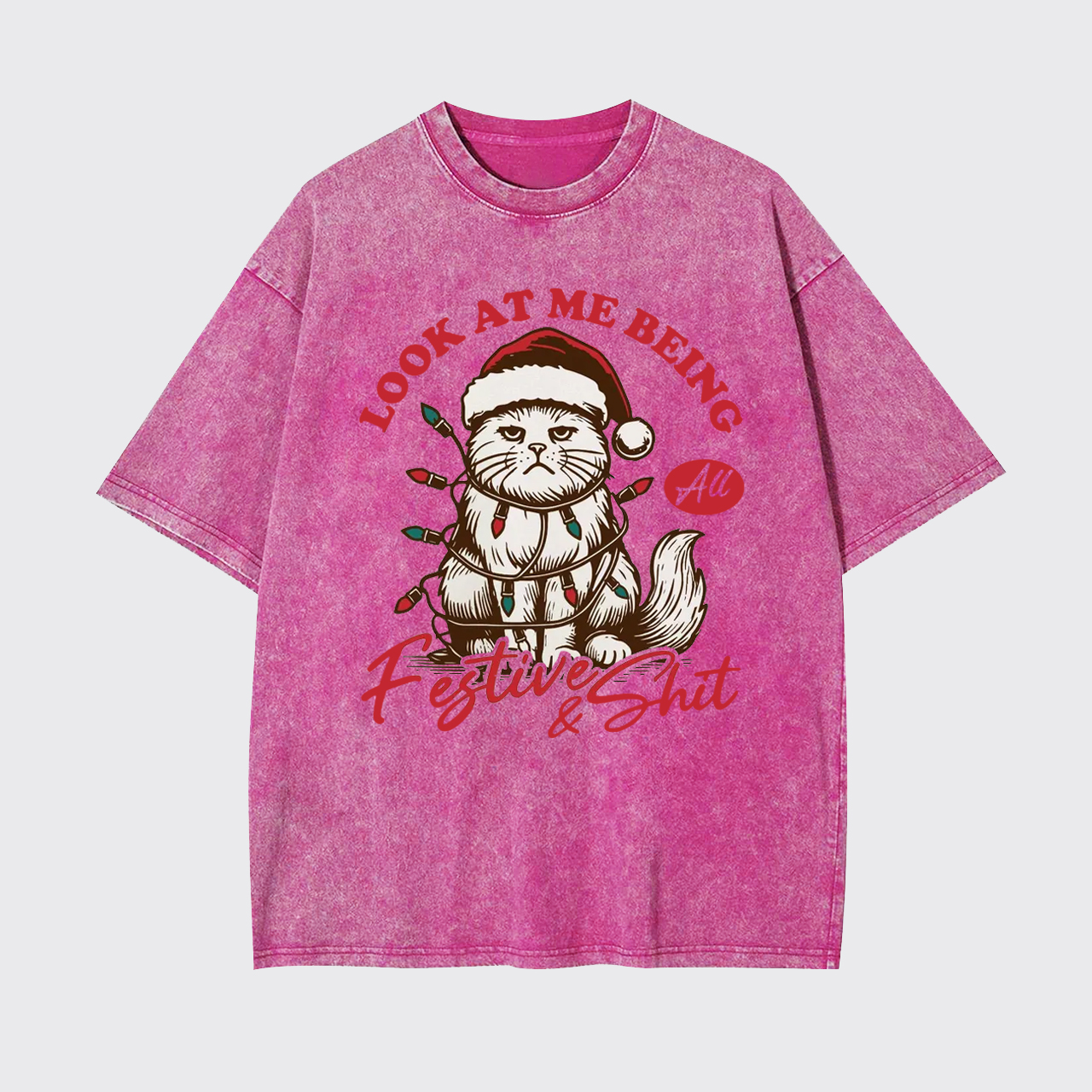 Grumpy Cat Christmas Garment-dye Tees