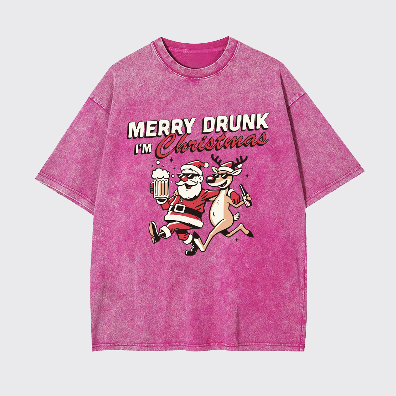 Merry Drunk Christmas Garment-dye Tees