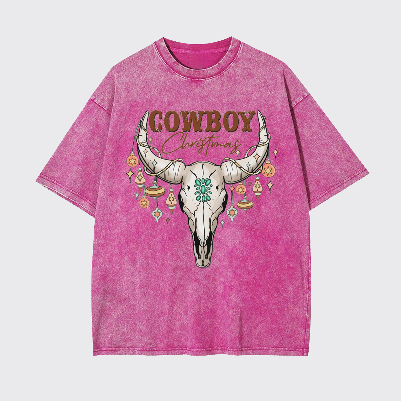 Cowboy Christmas Garment-dye Tees
