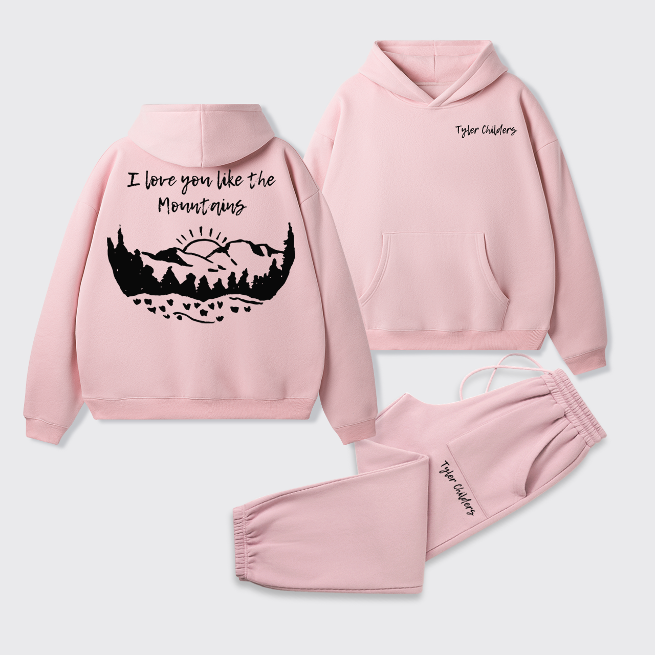 Fleece Tyler Childers Like The Mountains Hoodie Set