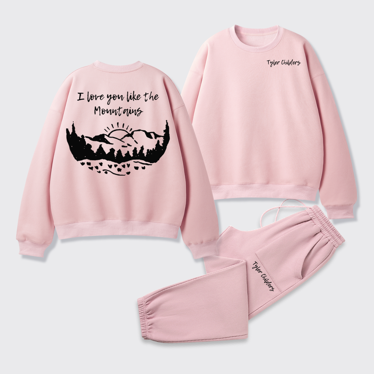 Fleece Tyler Childers Like The Mountains Sweatshirt Set