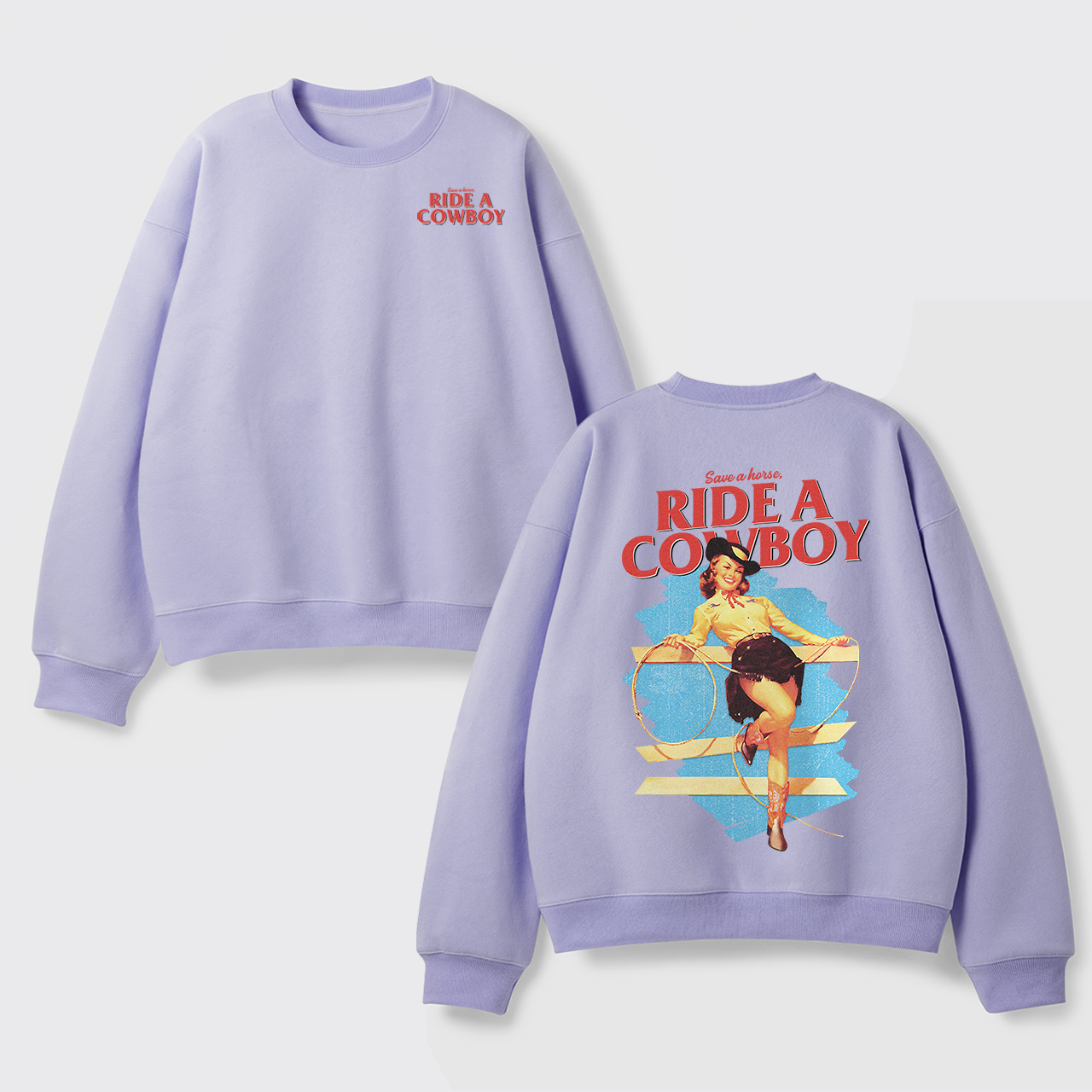 Fleece Save A Horse Ride A Cowboy Sweatshirt