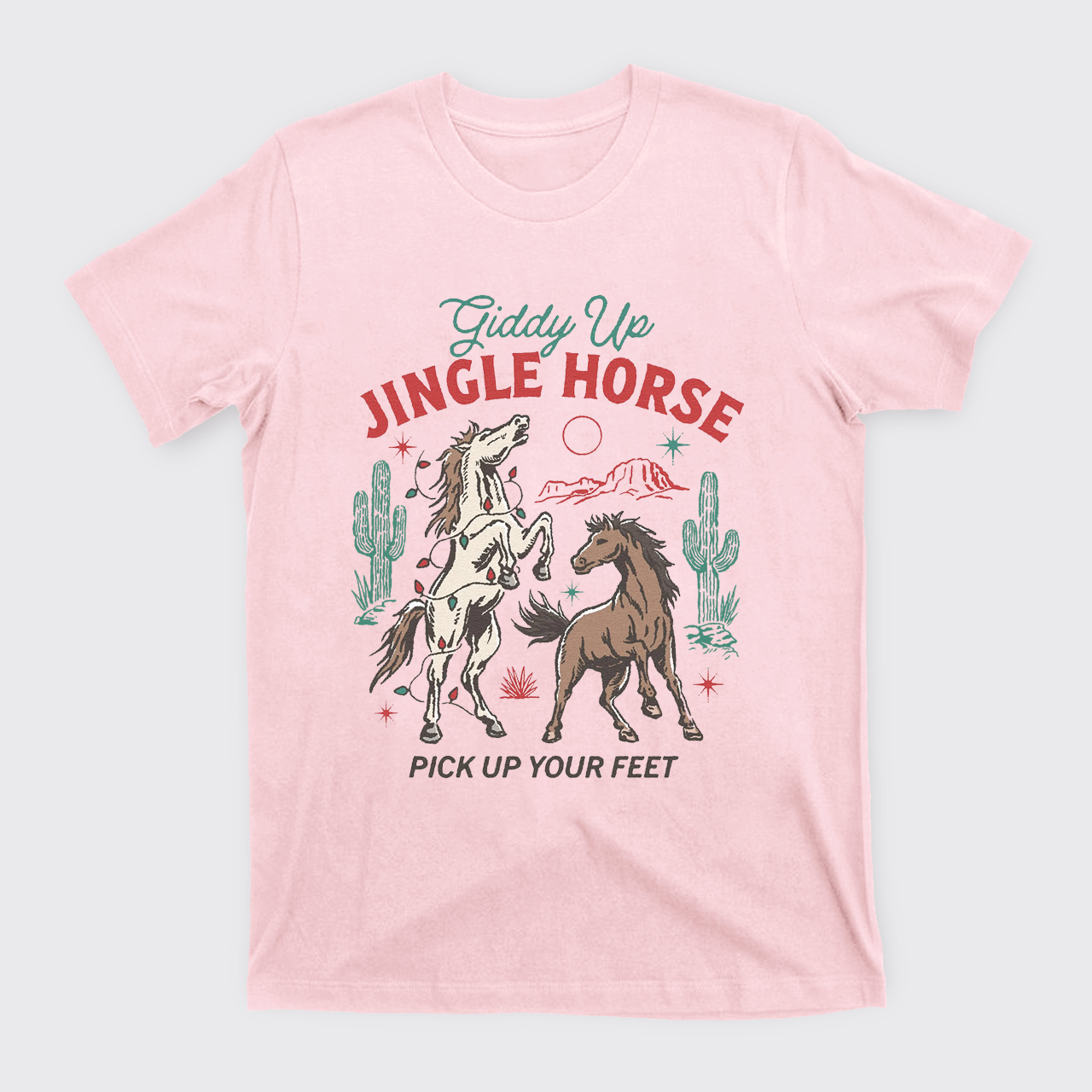 Giddy Up Jingle Horse Christmas T-Shirts