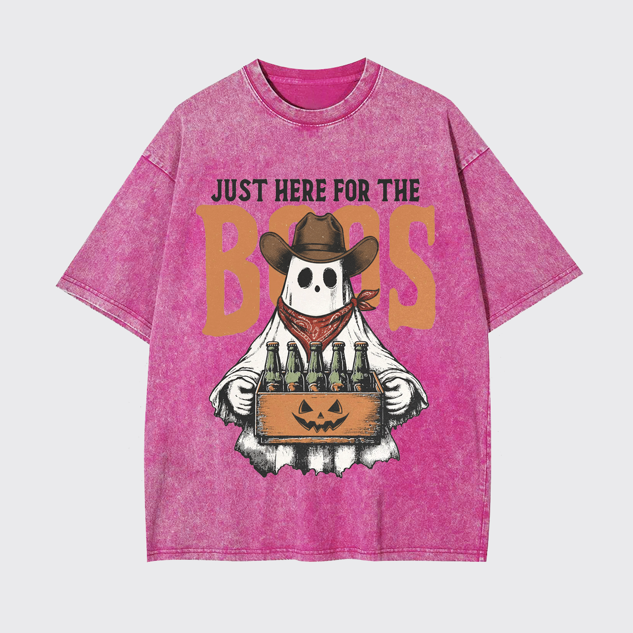 Funny Halloween Just Here For The Boos Garment-dye Tees