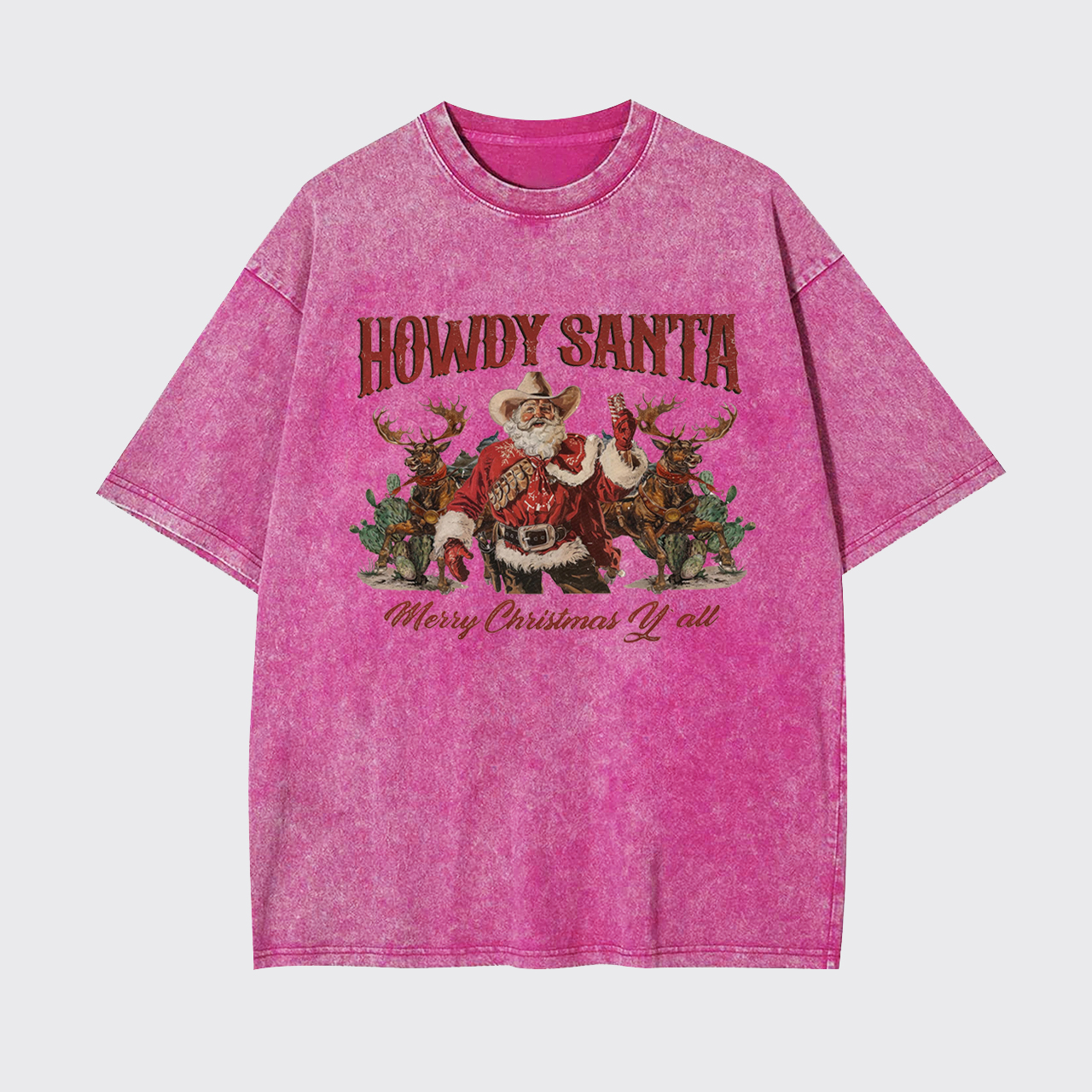 Merry Christmas Y'all Garment-dye Tees