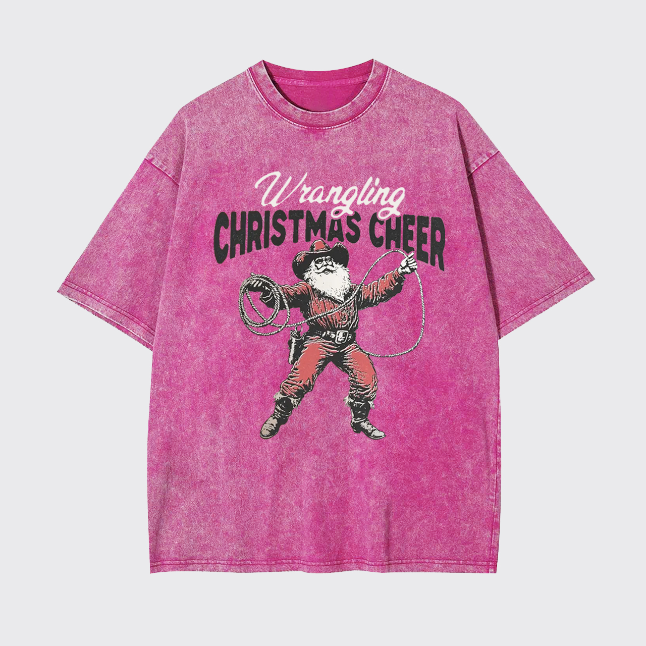 Wrangling Christmas Cheer Garment-dye Tees