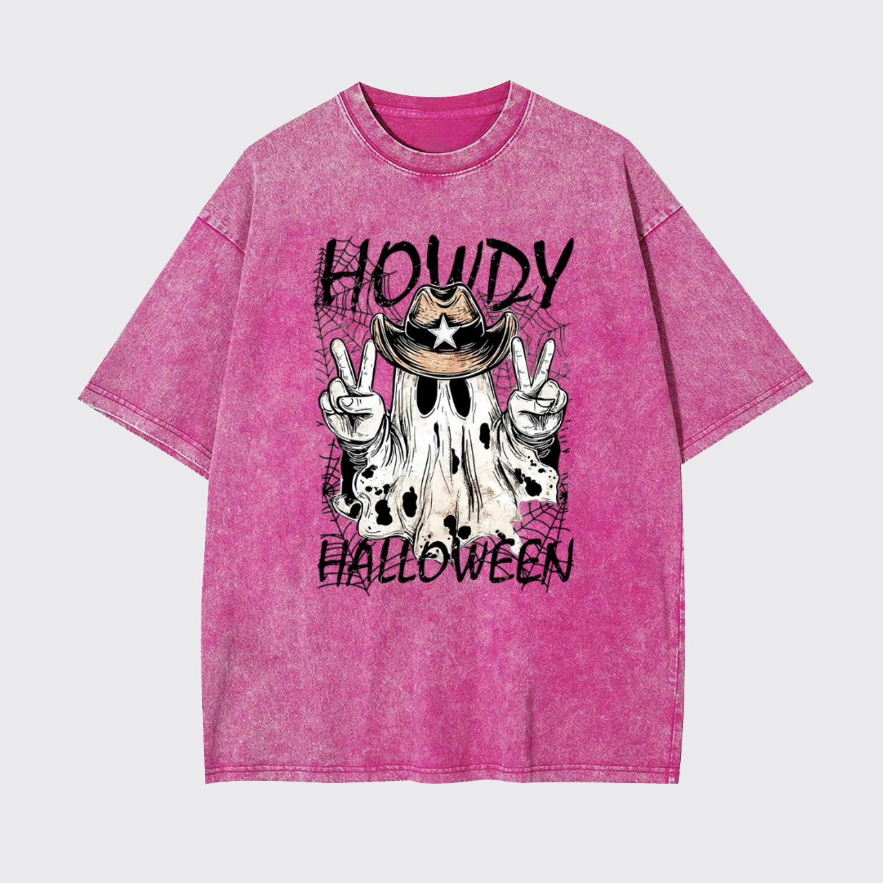 Howdy Halloween Spooky Cowboy Garment-dye Tees