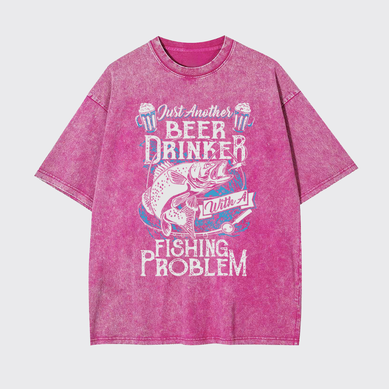 Beer Drinker with a Fishing Problem Garment-dye Tees