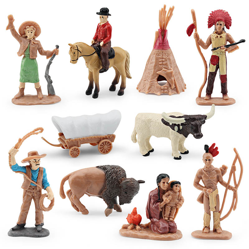 Western Cowboy Figure Toy Set