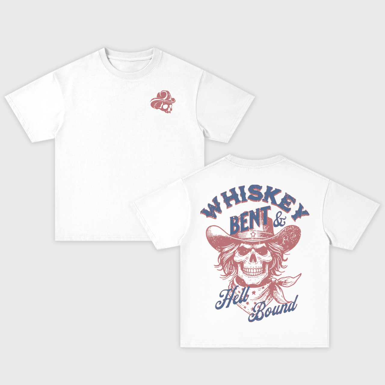 Whiskey Bent & Hell Bound Oversize T-Shirts