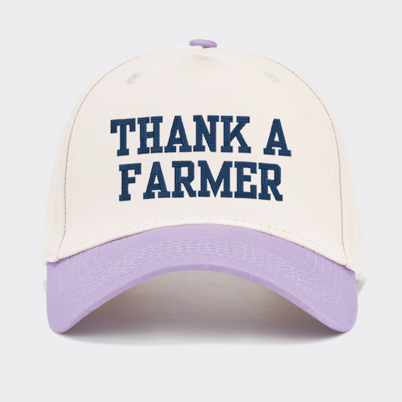 Embroidered Thank A Farmer Baseball Cap