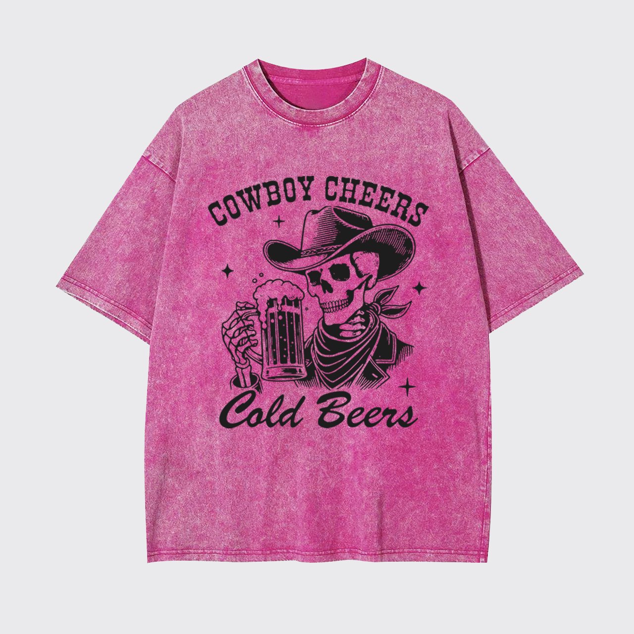 Cowboy Cheers Cold Beers Garment-dye Tees