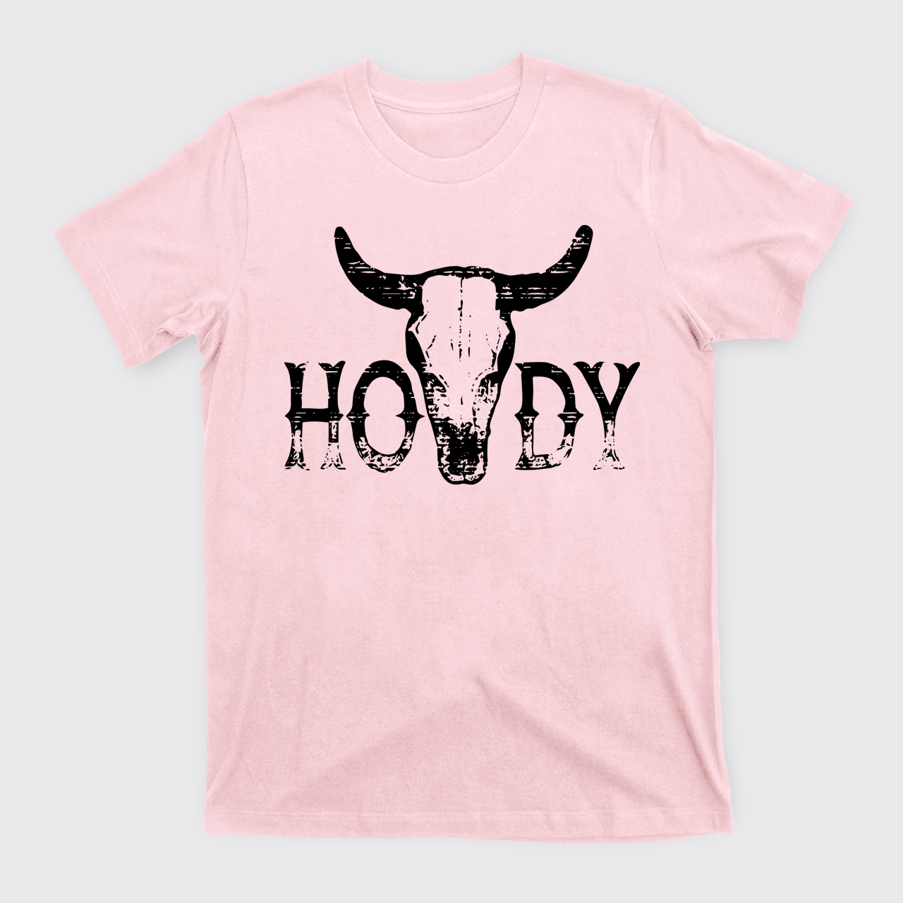 Howdy Western Bull Skull T-Shirts