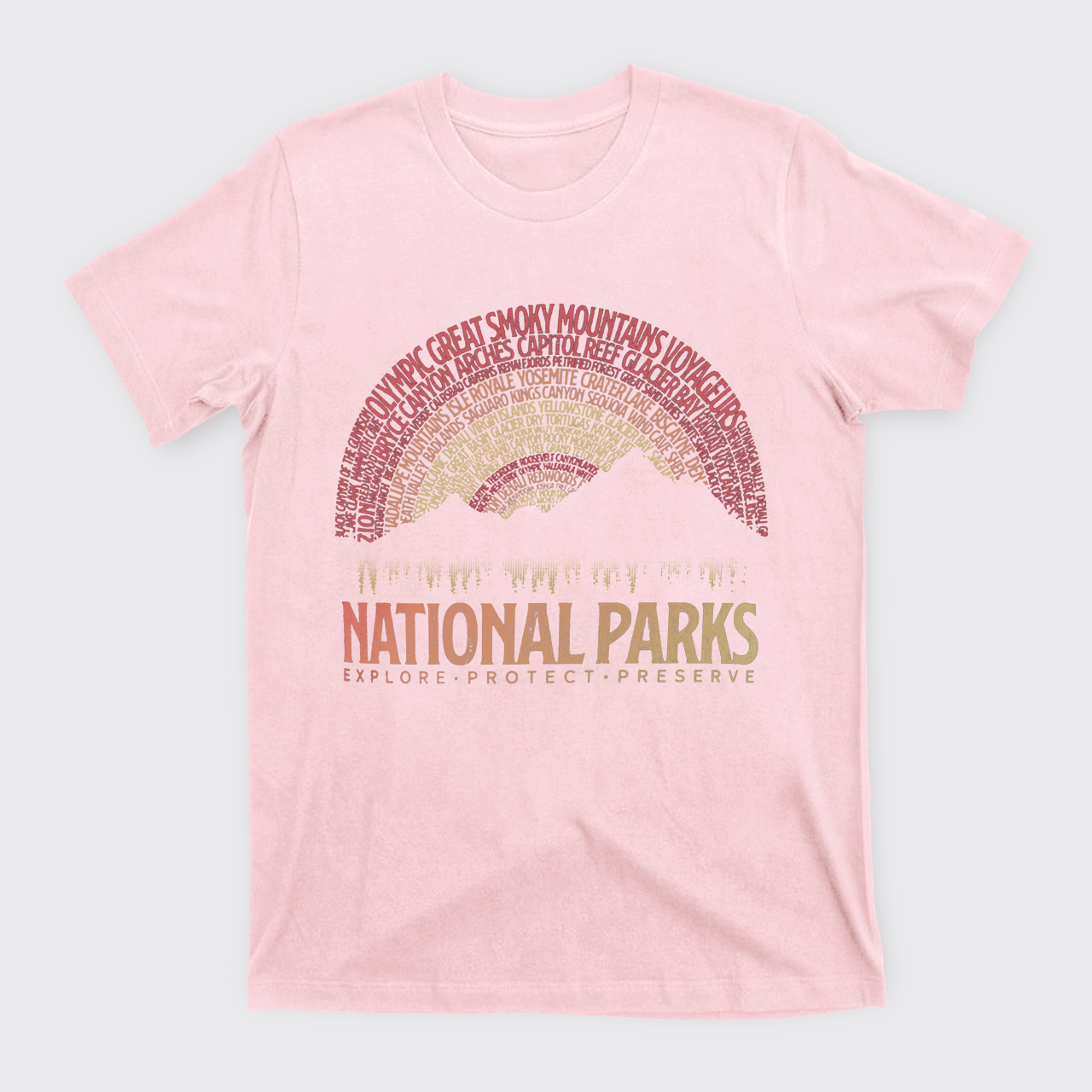 Vintage National Parks Camping T-Shirts