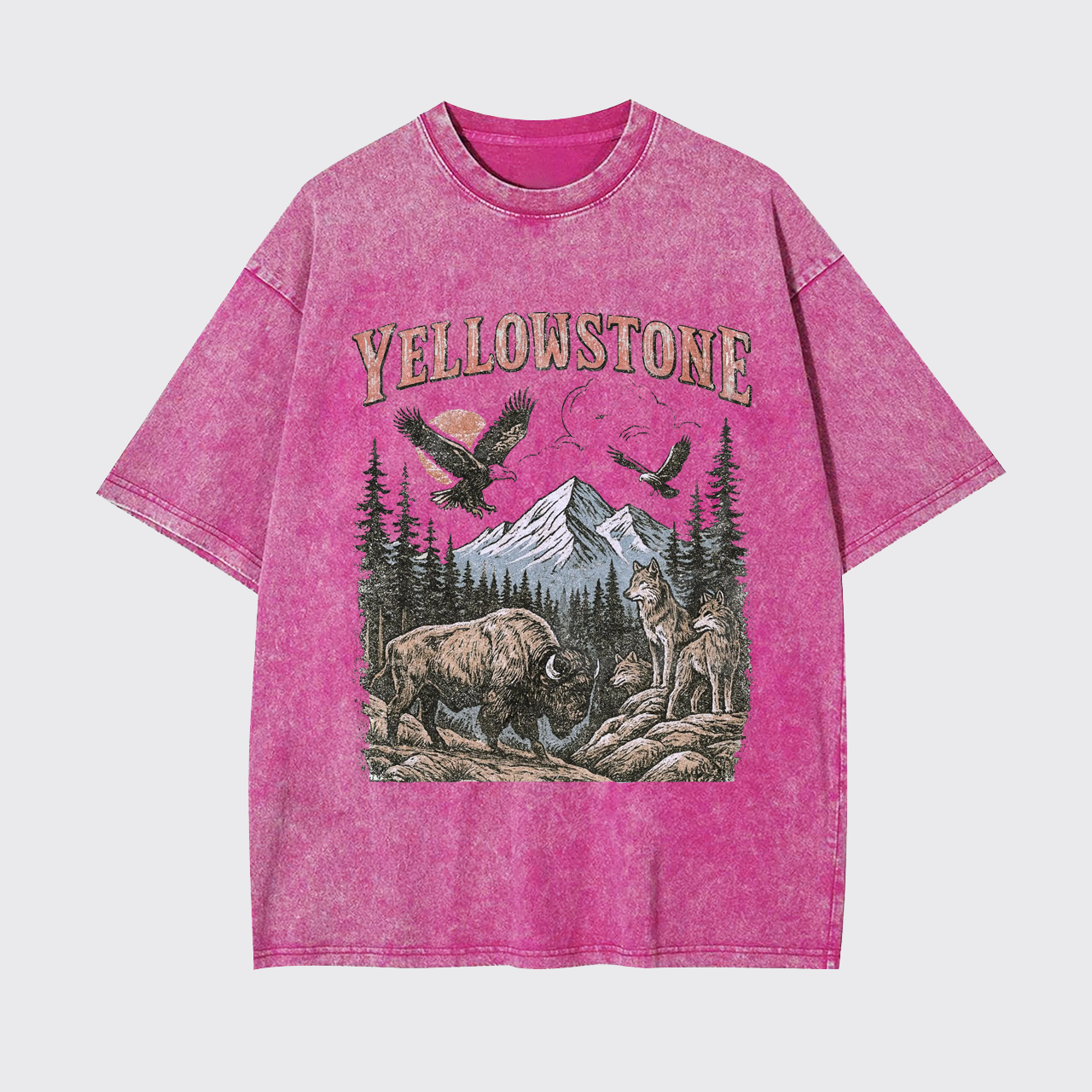 Yellowstone National Park Vintage 90s Garment-dye Tees