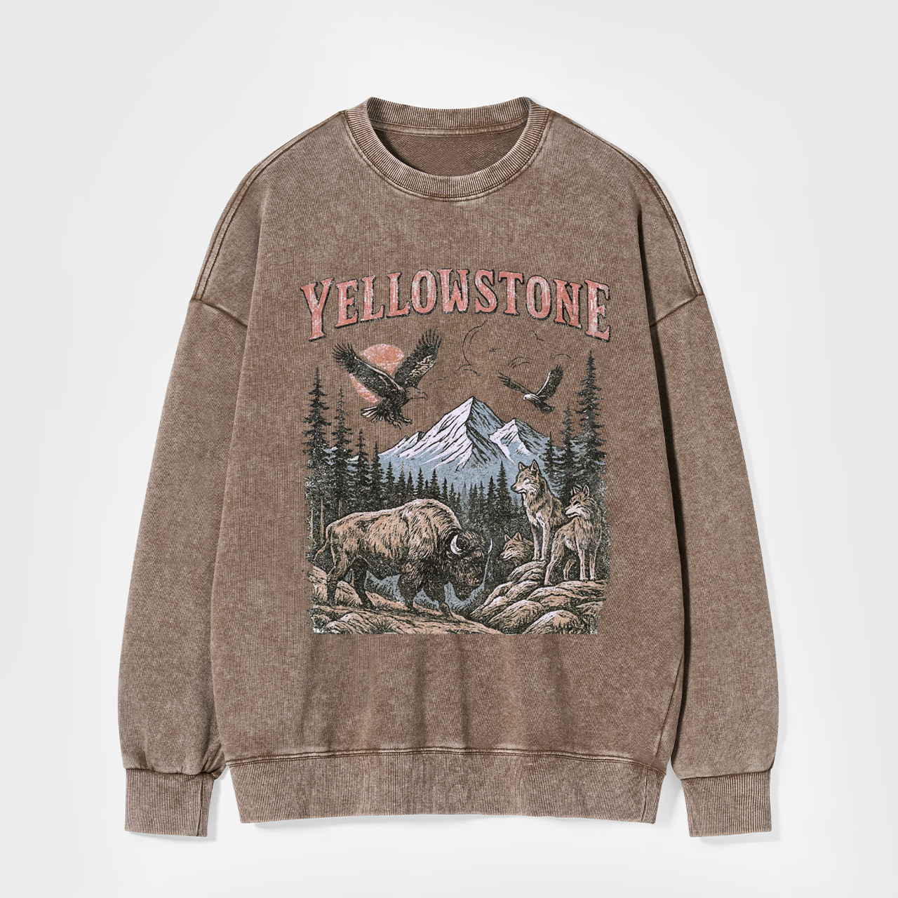 Yellowstone National Park Vintage 90s Washed Sweatshirts