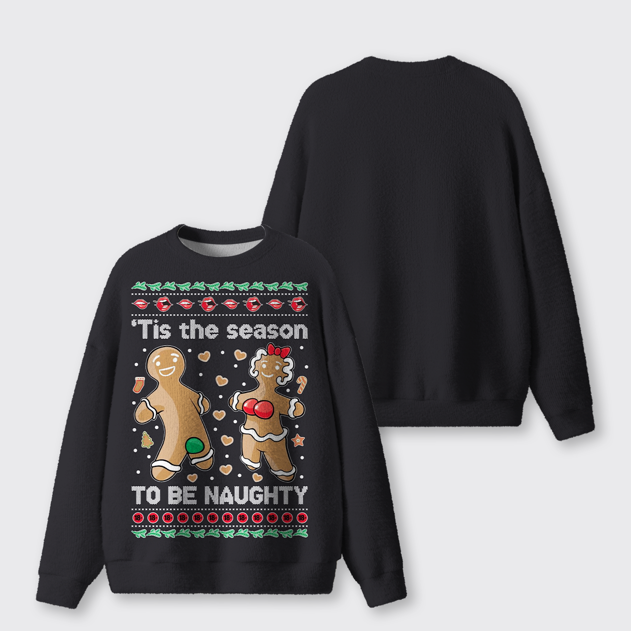 Gingerbread Cookies Ugly Knit Sweatshirt