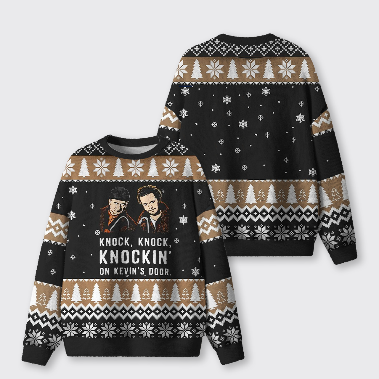 Knock Knock On Door Ugly Knit Sweatshirt