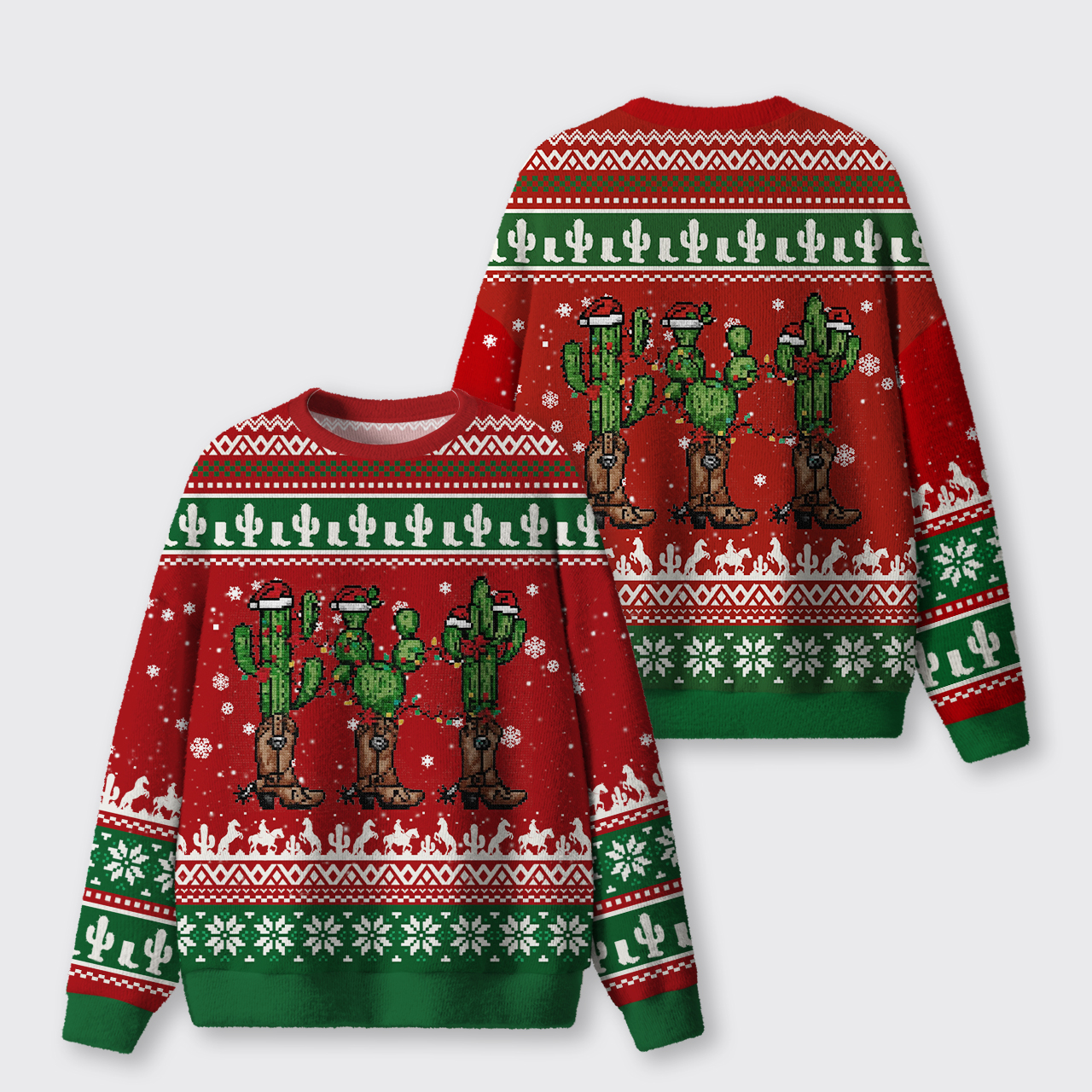 Merry Christmas Ugly Knit Sweatshirt