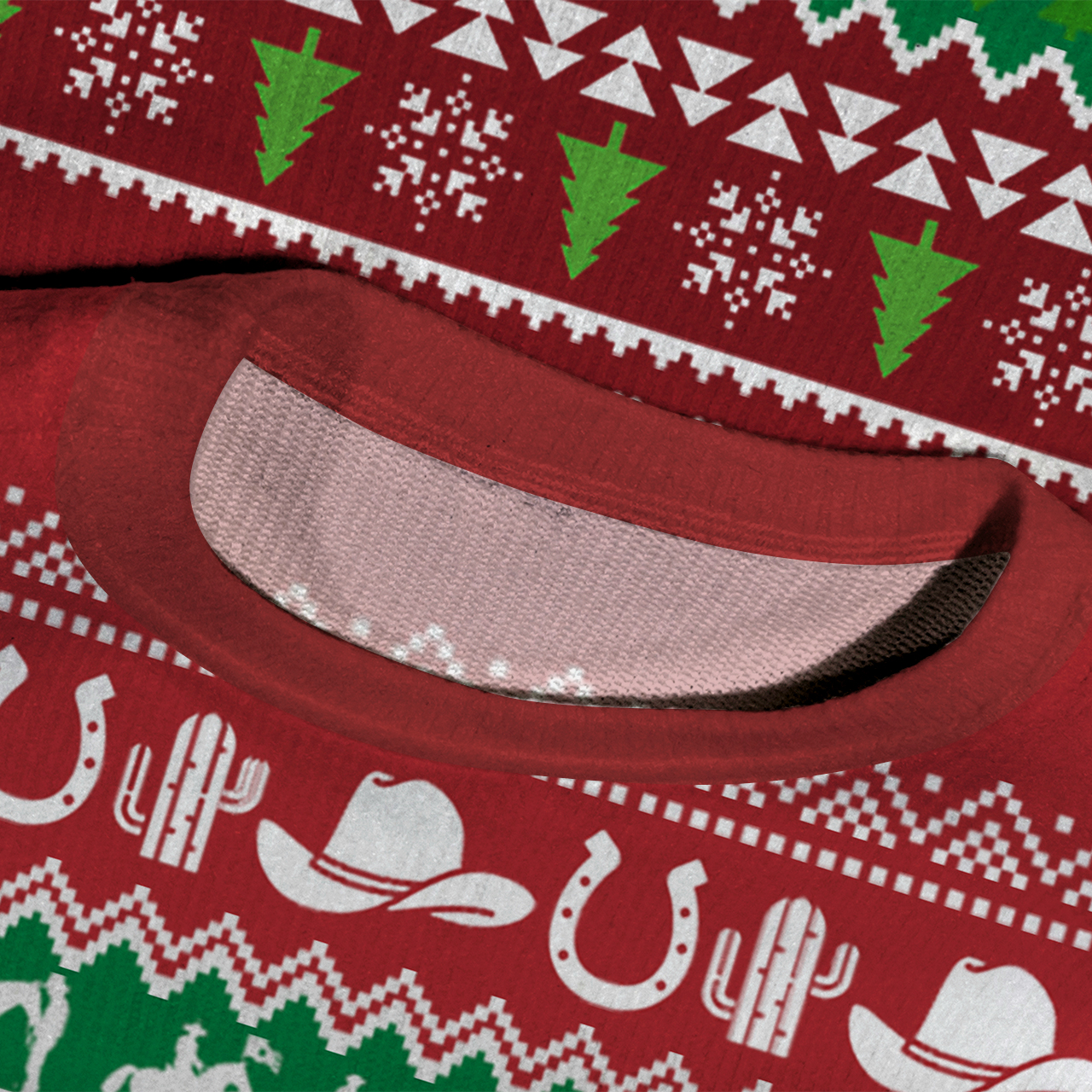 Merry Country Christmas Ugly Knit Sweatshirt