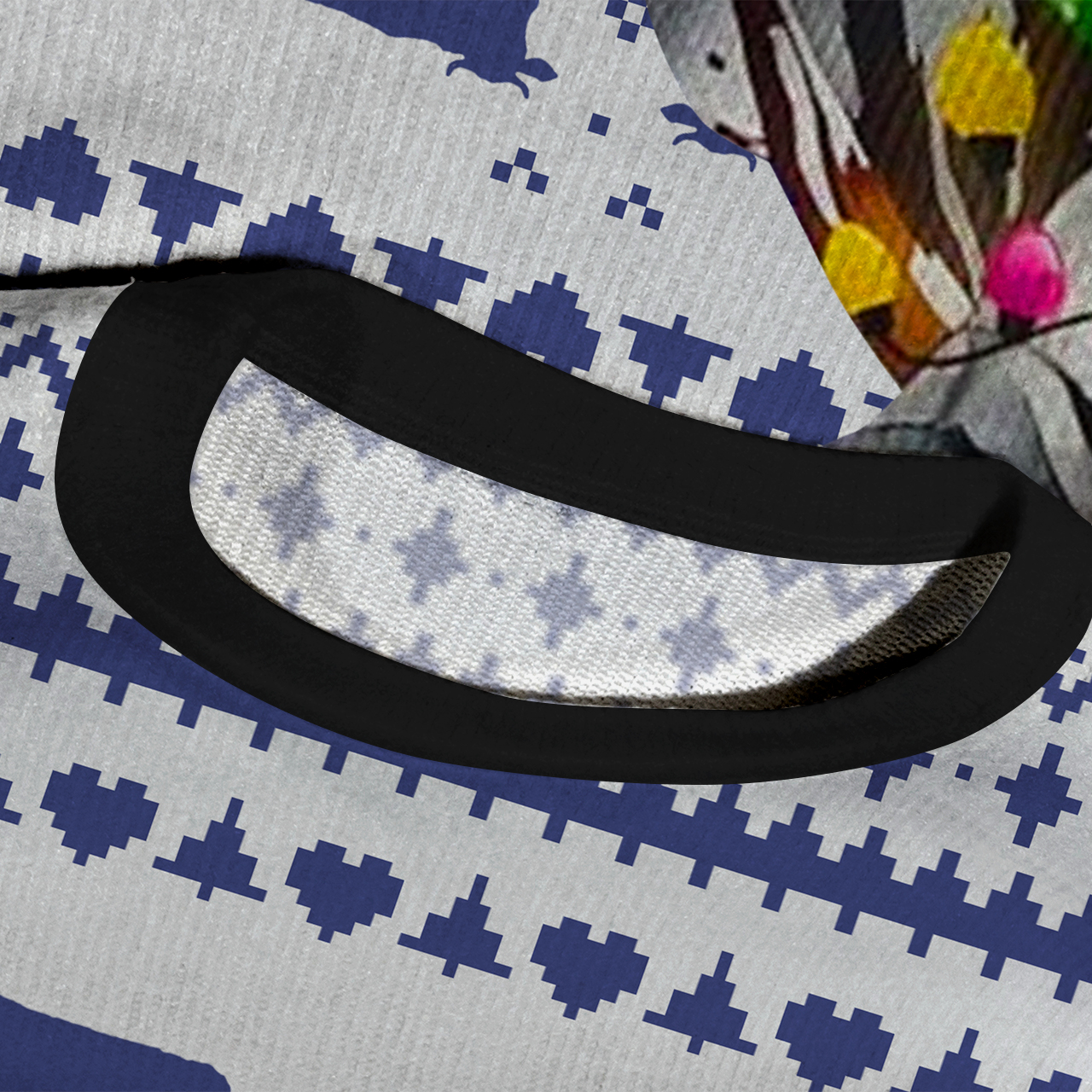 Funny Cow Christmas Ugly Knit Sweatshirt